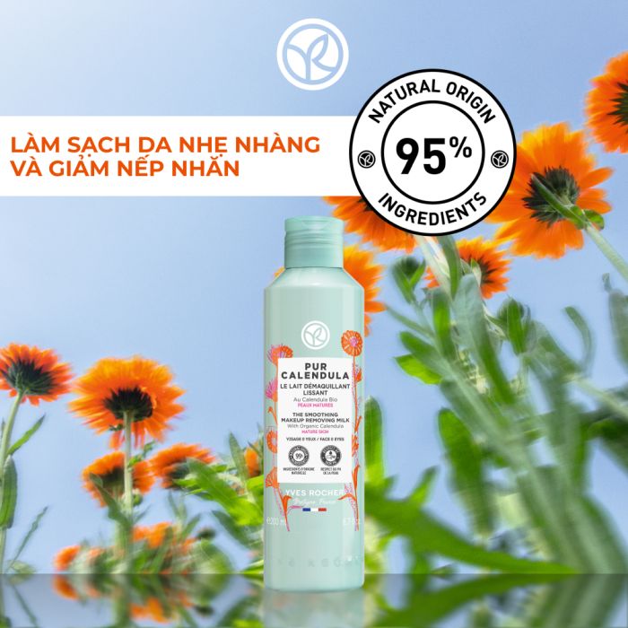 Tẩy Trang Dạng Sữa cho da lão hóa -Pur Calendula Smoothing Makeup Removing Milk  200Ml