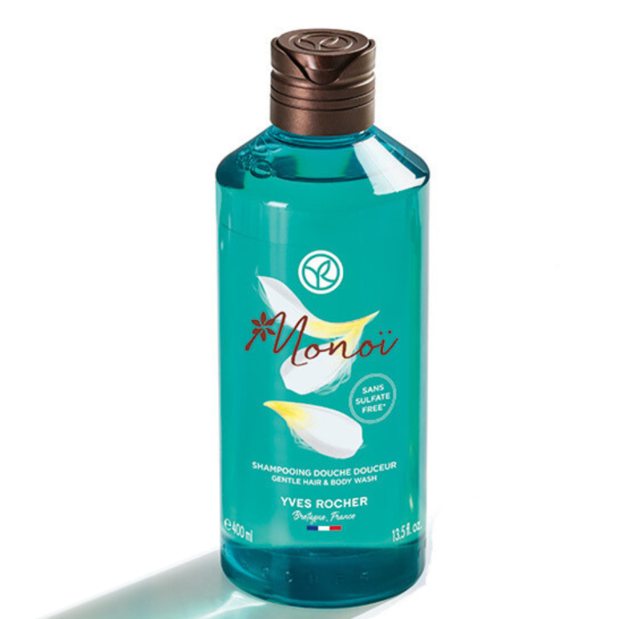 Tắm Gội 2 Trong 1 Yves Rocher Dịu Nhẹ Hương Hoa Tiaré MONOI Chai 400ML