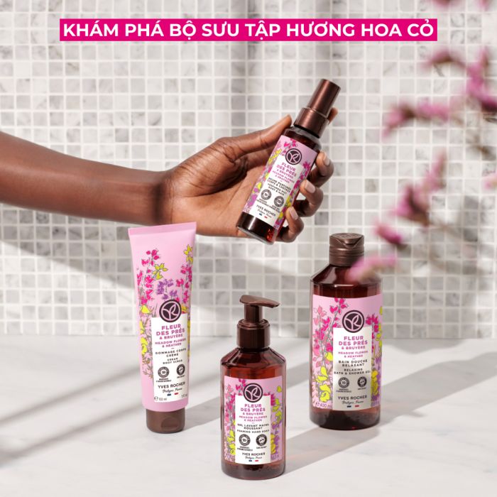 NATURE BATH RELAXING BATH AND SHOWER GEL MEADOW FLOWER & HEATHER BOTTLE 400ML