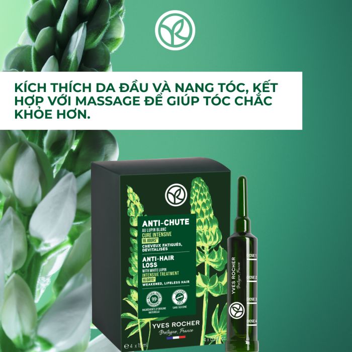 Serum Tinh Chất Kích Thích Mọc Tóc Anti-Hair Loss With White Lupin Intensive Treatment 16 Days  4X15Ml