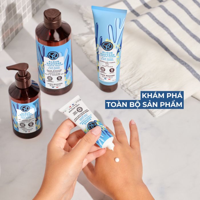 Sữa Tắm Dạng Gel Yves Rocher Hương Biển Cả Bath & Shower Gel Wild Algae & Sea Fennel 400ML