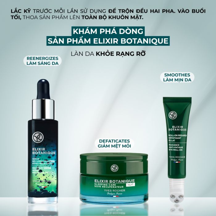 ELIXIR BOTANIQUE RECOVERY NIGHT SERUM MELATONIN EFFECT FLACON PIPETTE 30ML