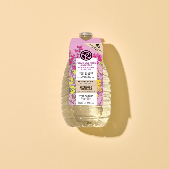 Sữa Tắm Dạng Gel Hương Hoa Cỏ & Hoa Thạch Thảo Yves Rocher Chai Refill 600ML