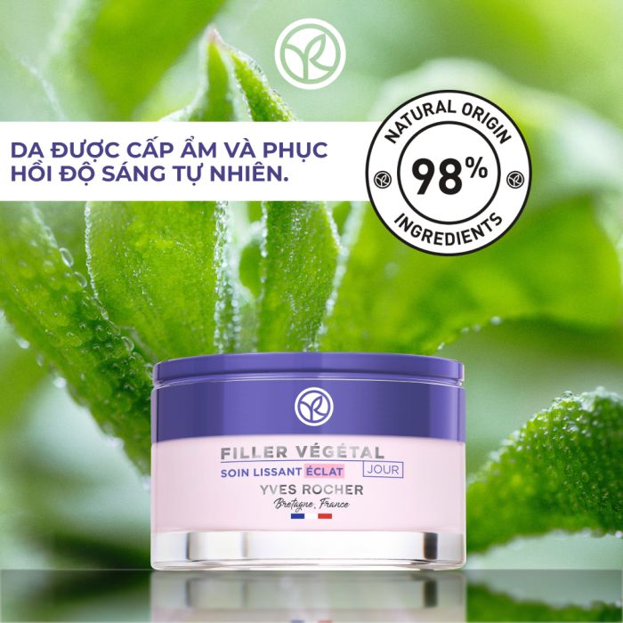 Kem Dưỡng Da Chống Lão Hóa Cải Thiện Nếp Nhăn Ban Ngày Filler Vegetal Smoothing Radiance Care Pot 50Ml
