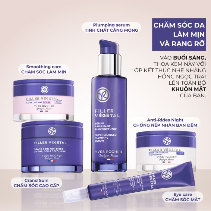 Kem Dưỡng Da Chống Lão Hóa Cải Thiện Nếp Nhăn Ban Ngày Filler Vegetal Smoothing Radiance Care Pot 50Ml