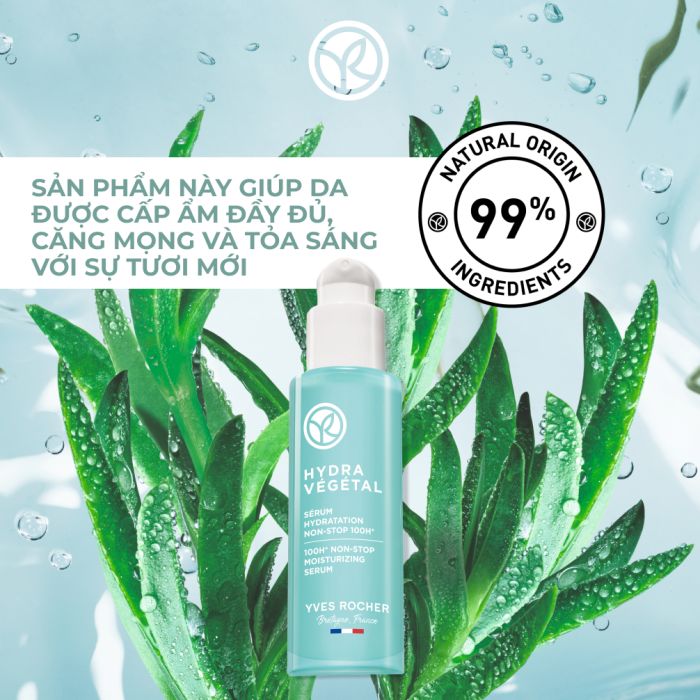 Serum Cấp Ẩm 100 Giờ Và Làm Dịu Da Hydra Vegetal 100H Non-Stop Moisturizing Serum Pump