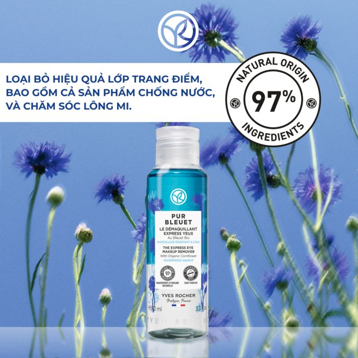 Nước Tẩy Trang Dịu Nhẹ Cho Mắt- Pur Bleuet Express Eye Makeup Remover  100Ml