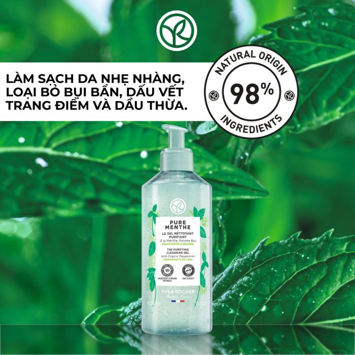 Sữa Rửa Mặt Dạng Gel Cho Da Dầu Mụn Pure Menthe Purifying Cleansing Gel  390Ml