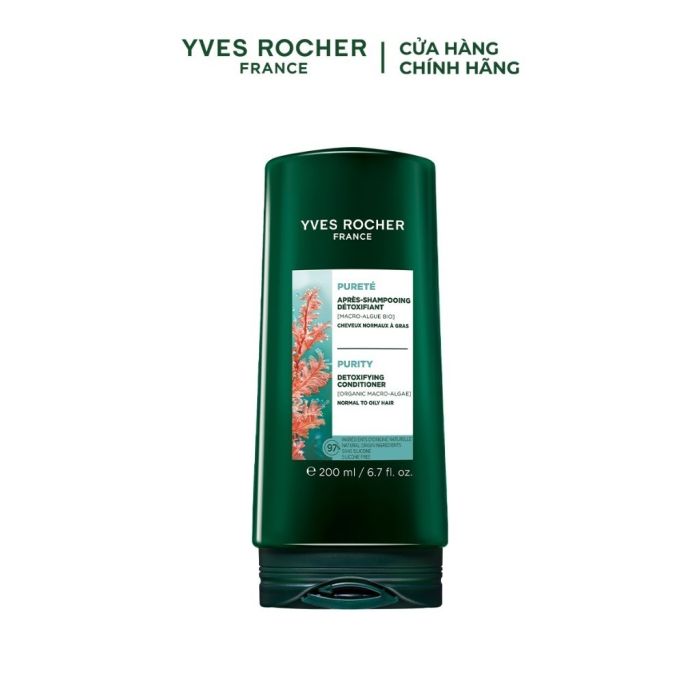 Dầu Xả Dành Cho Tóc Dầu Bết Yves Rocher Purity Detoxifying Conditioner 200ML main product photo