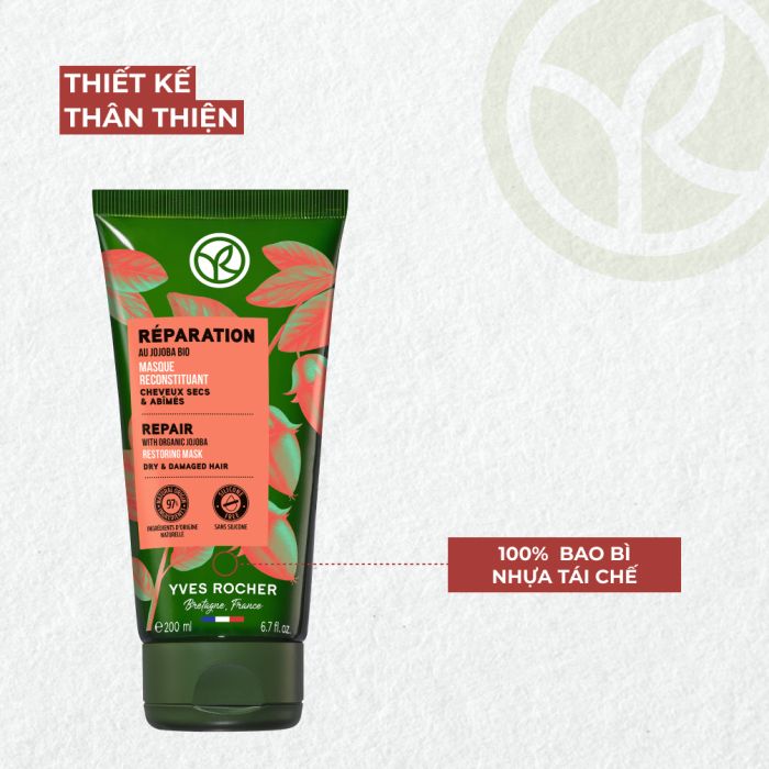 Mặt Nạ Ủ Tóc Phục Hồi Tóc Hư Tổn Và Khô Xơ Repair Hair Care Restoring Mask Tube 200Ml