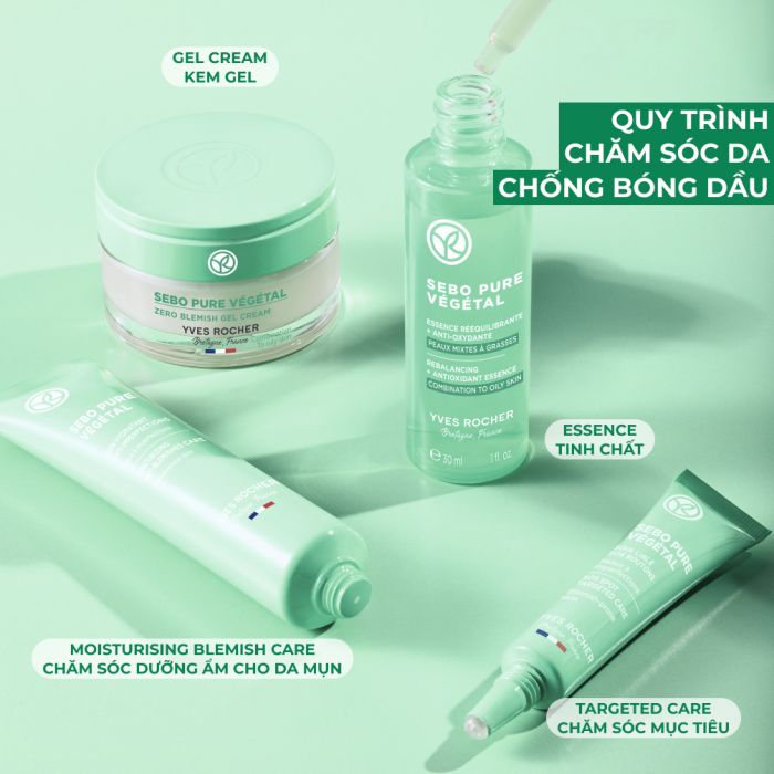 Serum Tinh Chất Giúp Giảm Mụn Thu Nhỏ Lỗ Chân Lông Sebo Pure Vegetal Rebalancing Antioxidant Essence Combination 30Ml