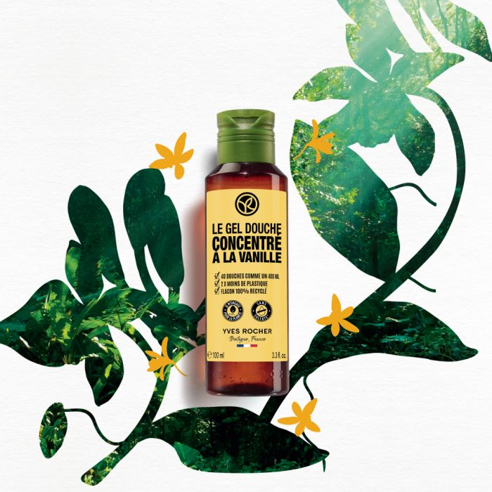 Gel Tắm Cô Đặc Yves Rocher Hương Vani Concentrated Shower Gel Bourbon Vanilla 100ML