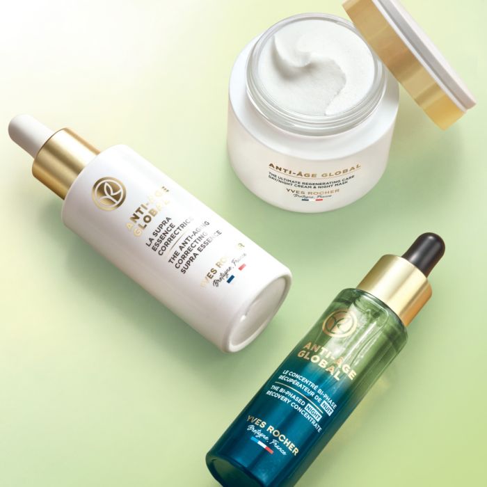 Kem Dưỡng & Mặt Nạ Ngủ Yves Rocher Ngăn Ngừa Lão Hóa Toàn Diện Ban Ngày & Đêm Anti-Aging Global The Ultimate Regenerating 75ML