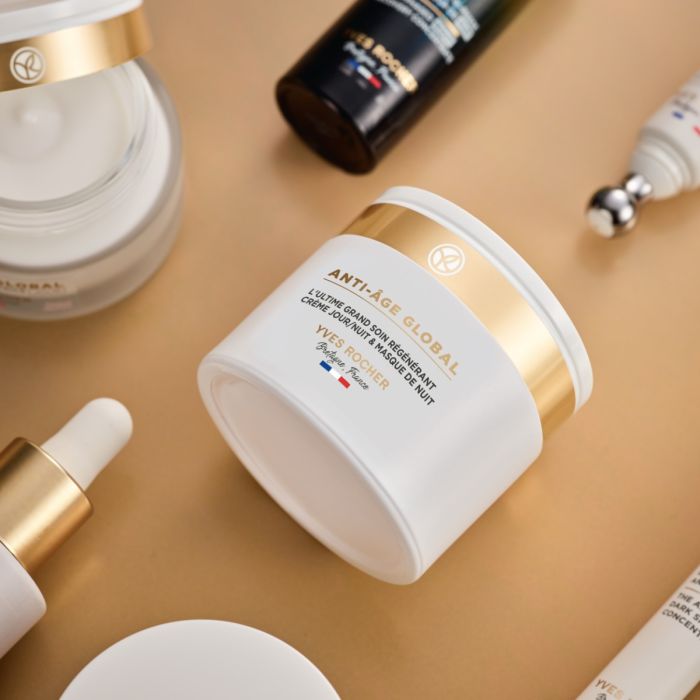 Kem Dưỡng & Mặt Nạ Ngủ Yves Rocher Ngăn Ngừa Lão Hóa Toàn Diện Ban Ngày & Đêm Anti-Aging Global The Ultimate Regenerating 75ML