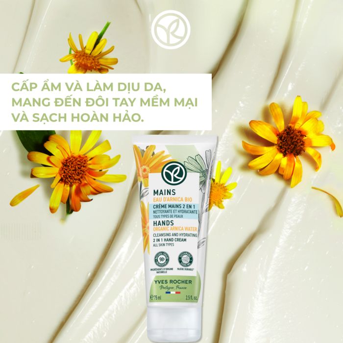 Hands Care Cleansing And Hydrating 2 In 1 Hand Cream All Skin Types Tube 75Ml