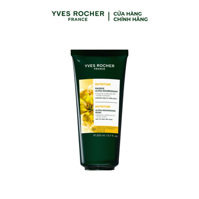 Mặt Nạ Dưỡng Tóc Chuyên Sâu Trong 72 Giờ Yves Rocher Nourishing 200ML main product photo
