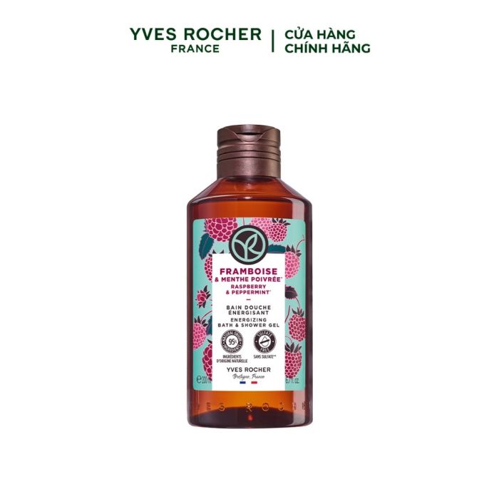 Sữa Tắm Hương Mâm Xôi Đỏ & Bạc Hà Yves Rocher Raspberry & Peppermint 200ML main product photo