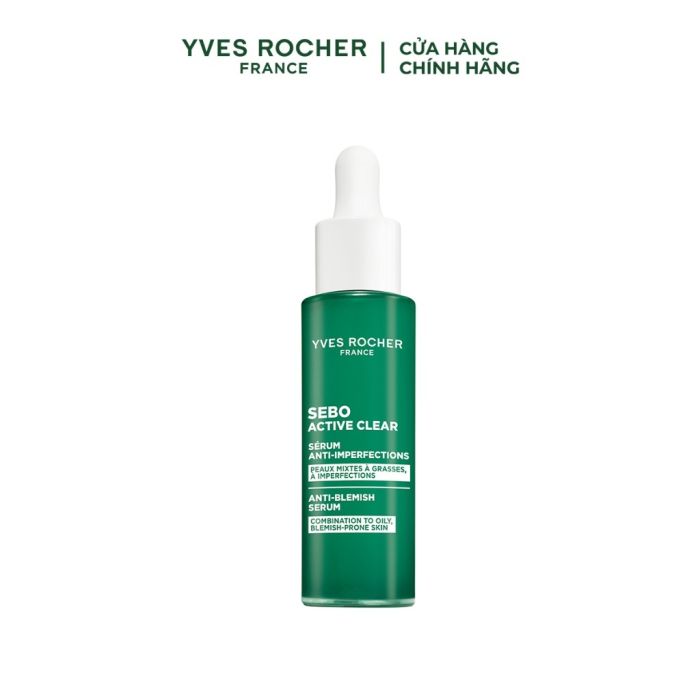 Serum Giảm Mụn Yves Rocher Sebo Active Clear Anti-Blemish Serum 30ML main product photo