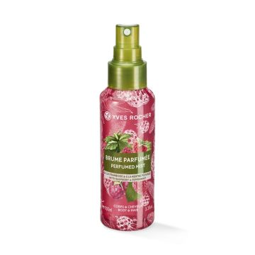Xịt Toàn Thân Hương Mâm Xôi Đỏ Energy Body & Hair Mist Raspberry Peppermint 100Ml Bottle