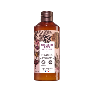 Nature Bath Comforting Bath And Shower Gel Coffee Beans Bottle 400Ml