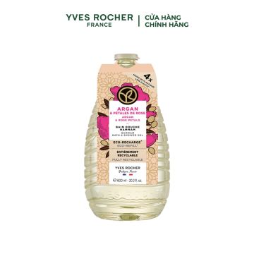 Sữa Tắm Hương Hoa Hồng & Tinh Dầu Argan Yves Rocher Eco-Refill 600ML